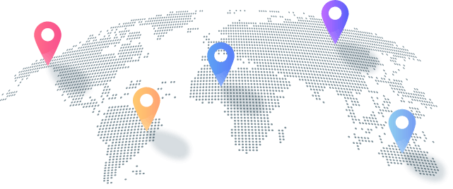 Mappa delle sedi server usate per lo streaming IPTV