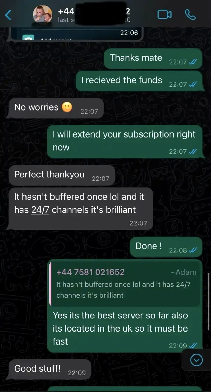 IPTV happy customer 1