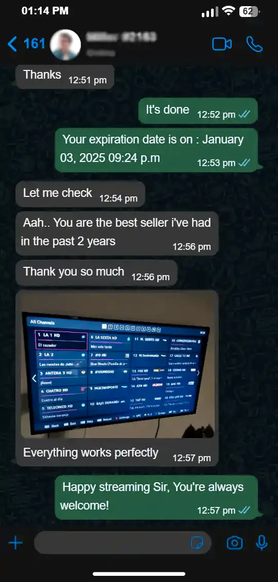 IPTV happy customer 6