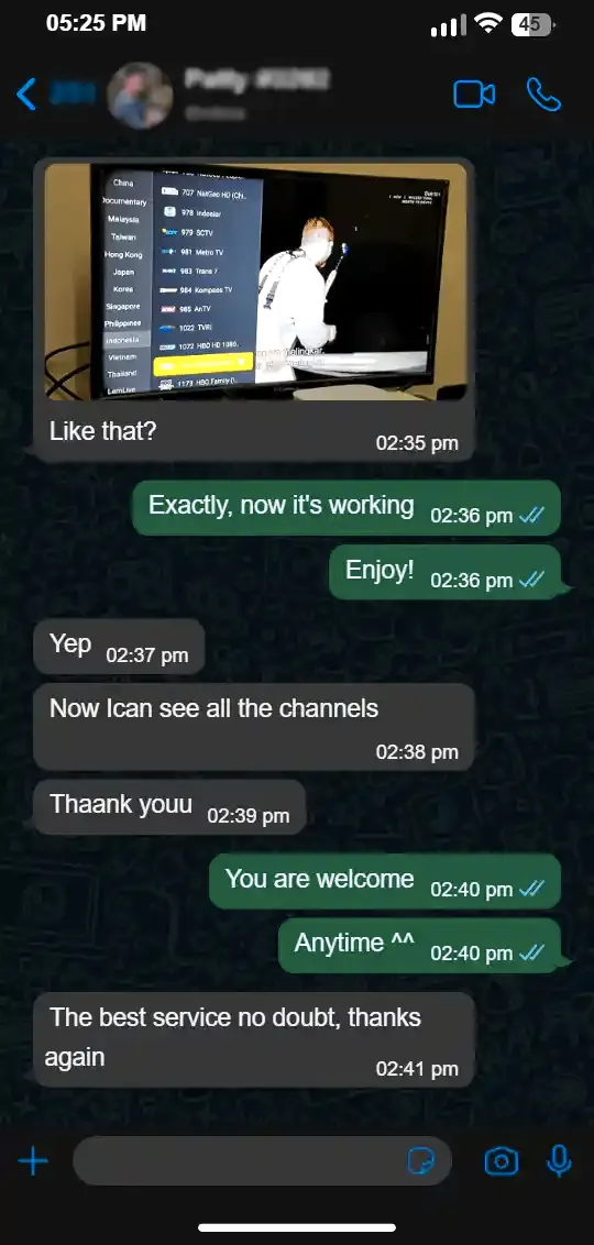 IPTV happy customer 9